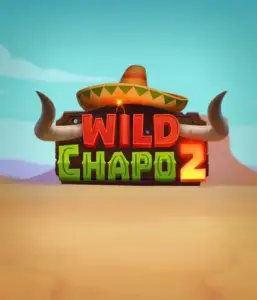 Experience the lively Mexican desert with Wild Chapo 2 slot by Relax Gaming, featuring a whimsical bull wearing a sombrero against a serene desert backdrop. This image captures the fun and adventure of the game, perfect for fans of animated adventure slots, providing a entertaining adventure.