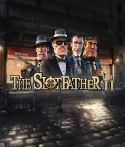 Enter the underworld world of The Slotfather Part II game by Betsoft, showcasing a lineup of iconic mafia characters against a moody urban backdrop. This graphic depicts the dramatic essence of the organized crime with its detailed character design and suspenseful setting. Perfect for fans of crime dramas, offering a thrilling adventure. 