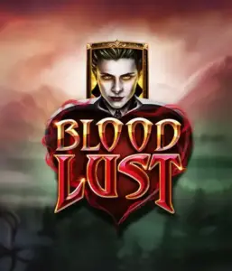 A dark and seductive view of the Blood Lust slot by ELK Studios, featuring gothic vampire symbols and a haunting castle backdrop. Highlighted in this image is the slot's eerie charm, enhanced by its innovative game mechanics, attractive for those fascinated by the allure of the undead.